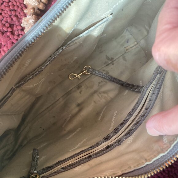 Brahmin Tabitha Handbag Grey and Black - Picture 5 of 5